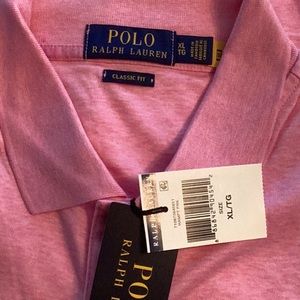 Polo Ralph Lauren Mens Short Sleeve Shirt, Size XL, Classic Fit, Color Pink